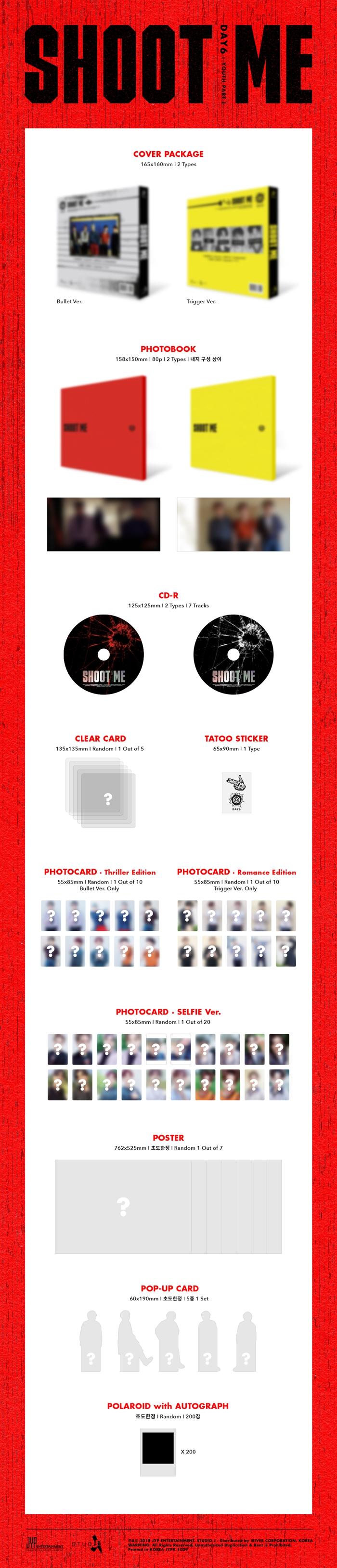 DAY6 - [SHOOT ME : YOUTH PART 1] (Random ver.)