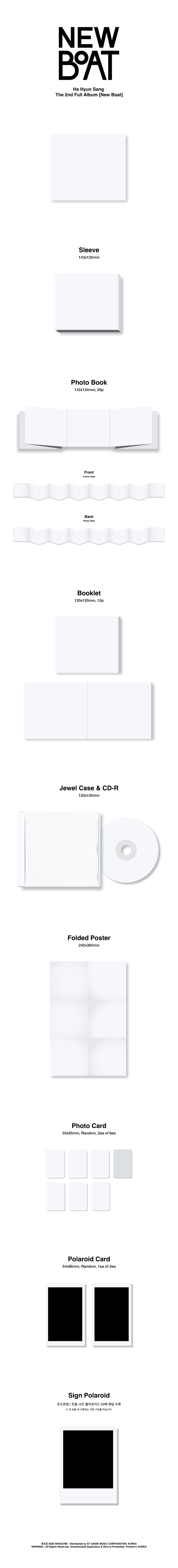 HA HYUN SANG - 2nd Album [New Boat]