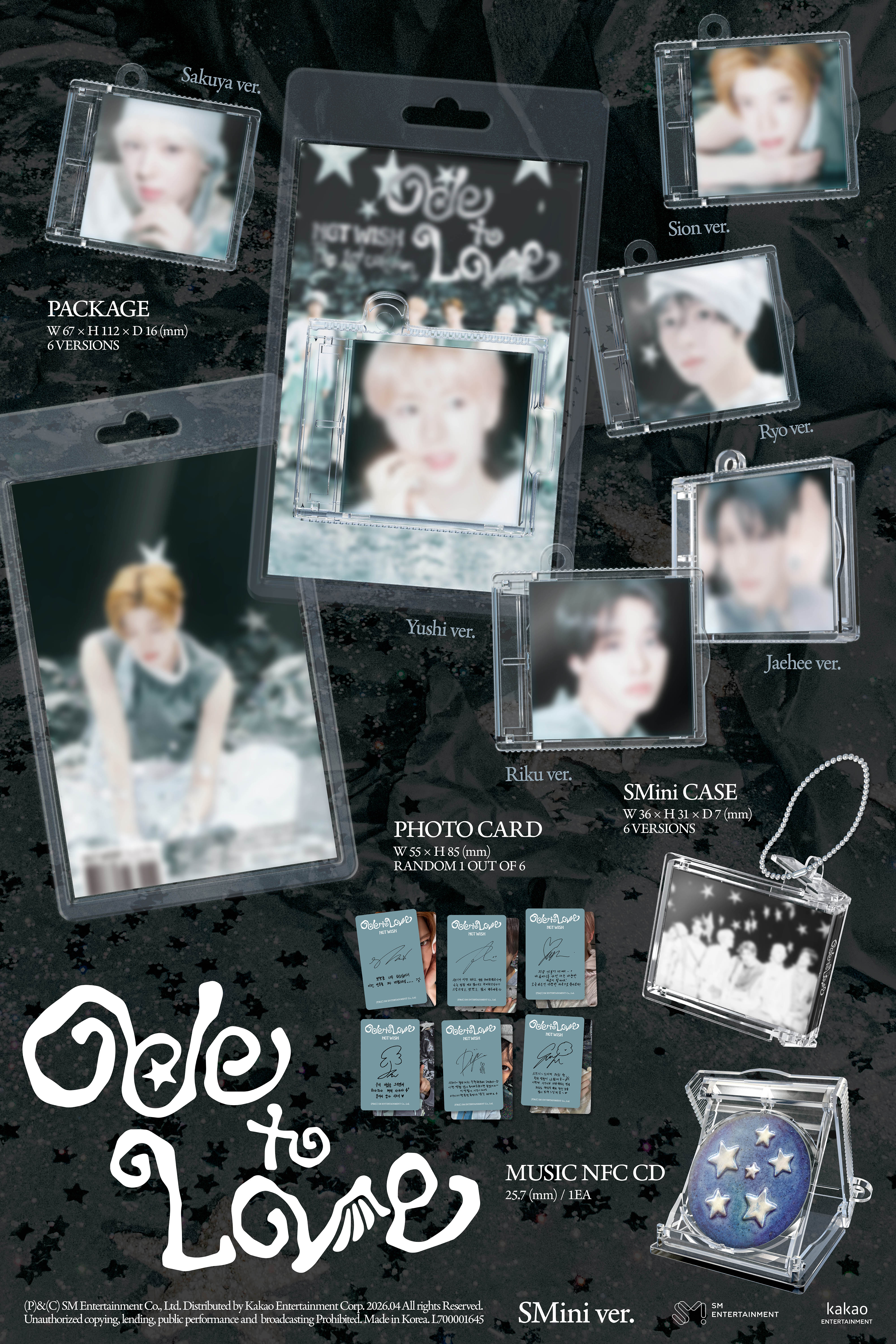 NCT WISH - 1st Album [Ode to Love] (SMini Ver.)(Random Ver.)