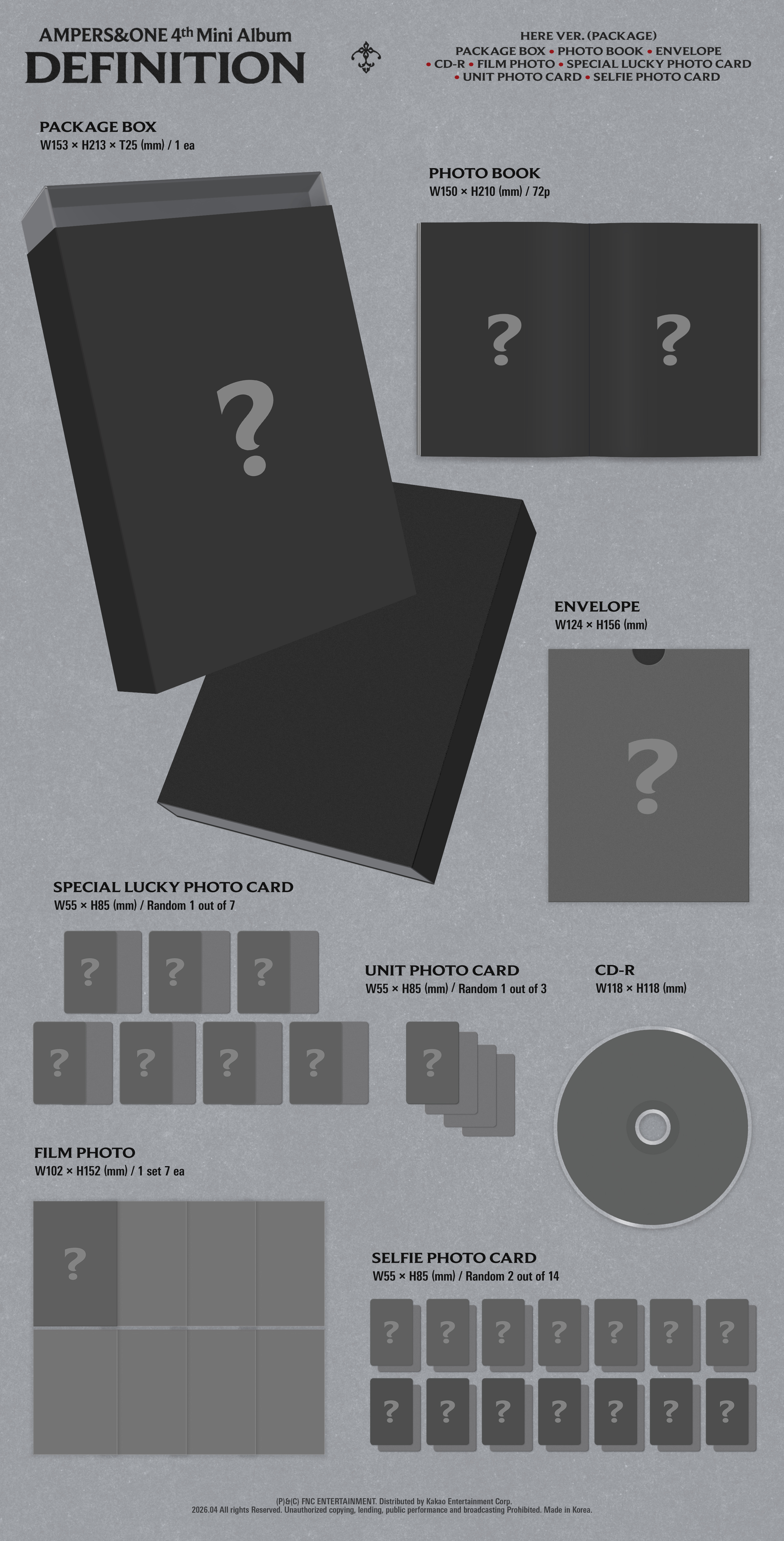 AMPERS&ONE - 4TH MINI ALBUM [DEFINITION] (HERE Ver.)