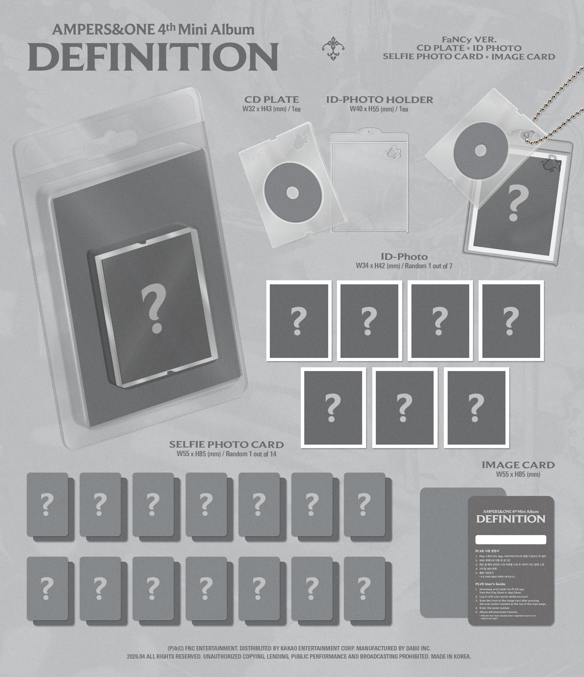 AMPERS&ONE - 4TH MINI ALBUM [DEFINITION] (FaNCy Ver.)
