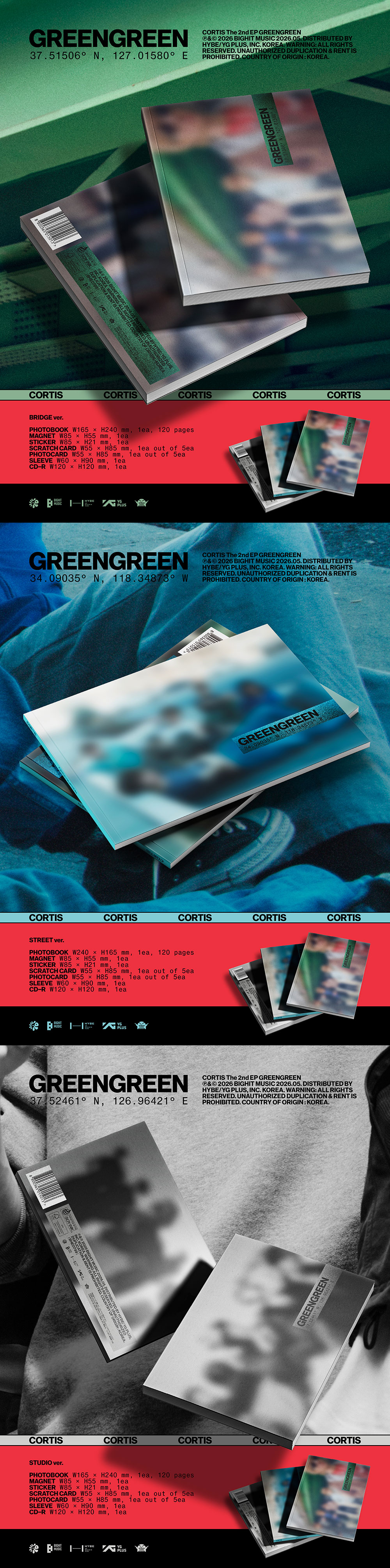 CORTIS - The 2nd EP [GREENGREEN] (Random) + Weverse Gift (WS)