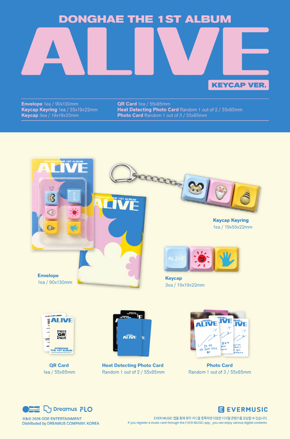 DONGHAE - THE 1ST ALBUM [ALIVE] (Random Ver.)