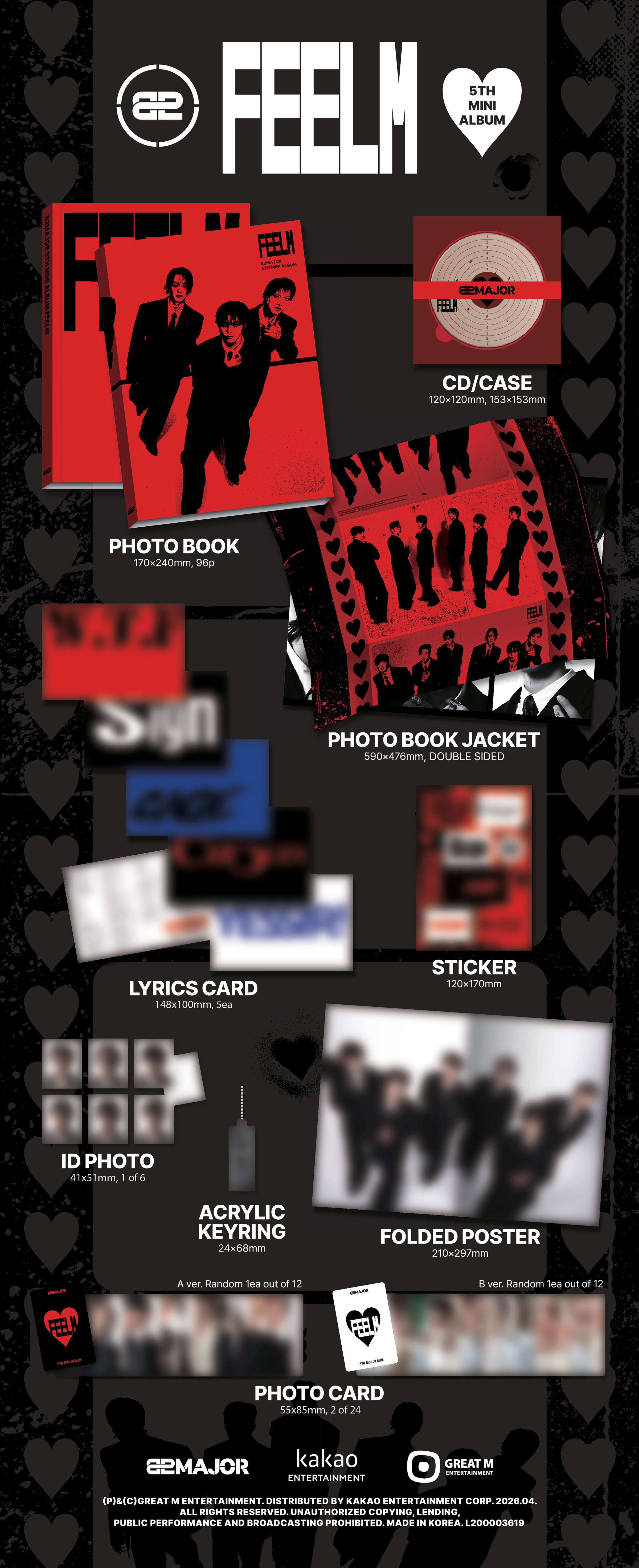 82MAJOR - 5TH MINI ALBUM [FEELM] (PHOTOBOOK ver.)