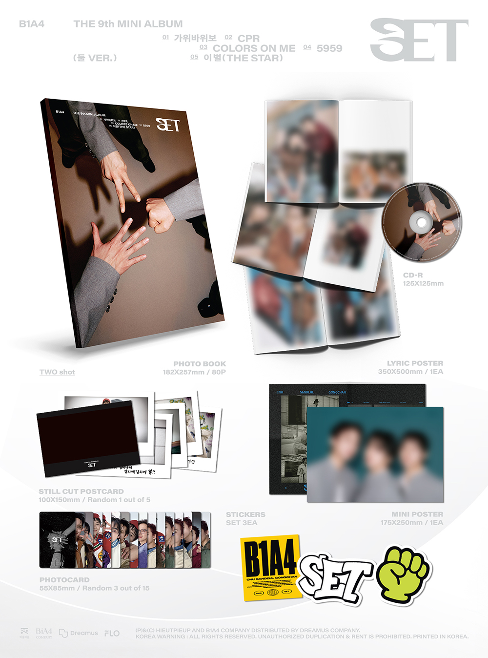 B1A4 - 9TH MINI ALBUM [SET] (DUL VER.)