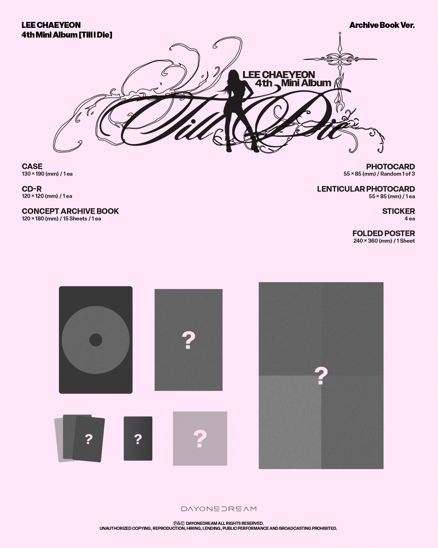 LEE CHAEYEON - 4th Mini Album [Till I Die] (Archive Book Ver.)
