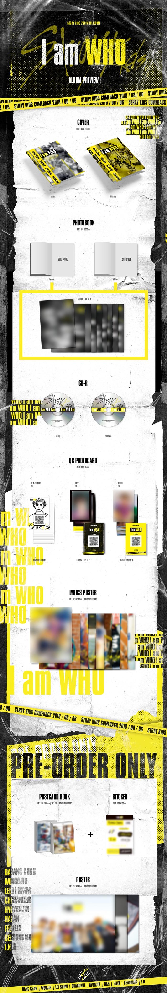 Stray Kids - 2nd Mini Album [I am WHO] (Random ver.)