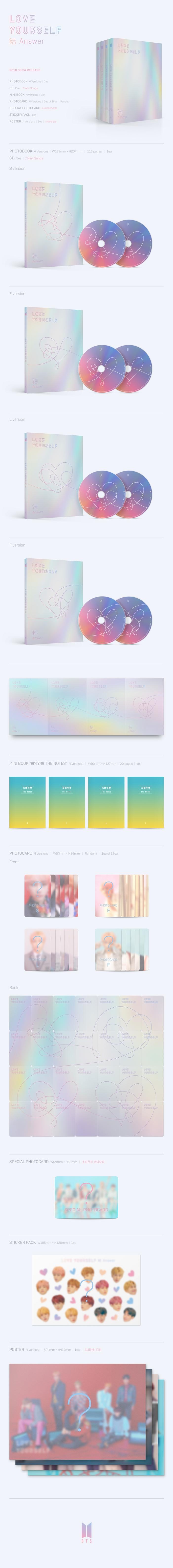 BTS - LOVE YOURSELF 結 [Answer] (Random Ver.)