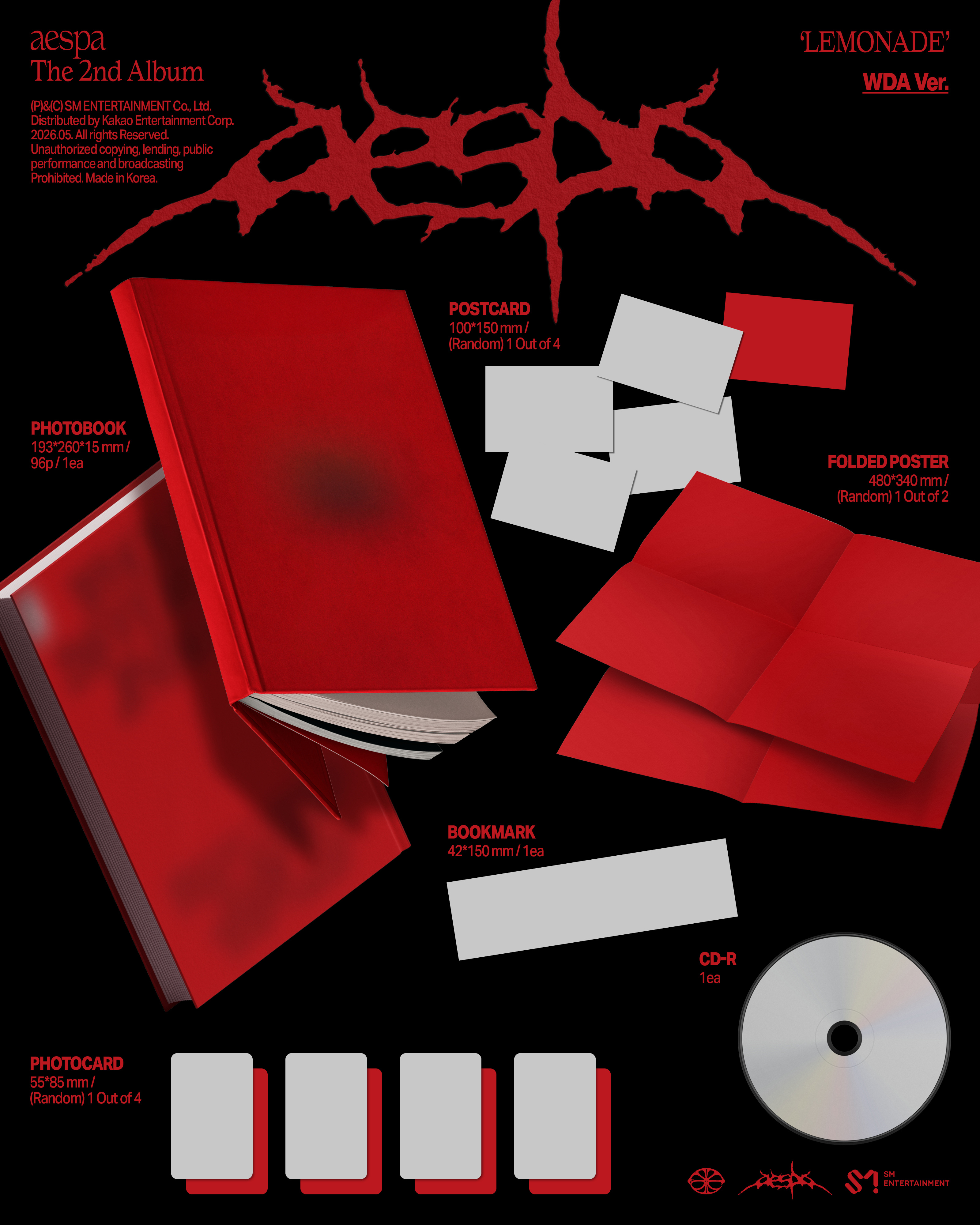 aespa - 2ND ALBUM [LEMONADE] (WDA Ver.)
