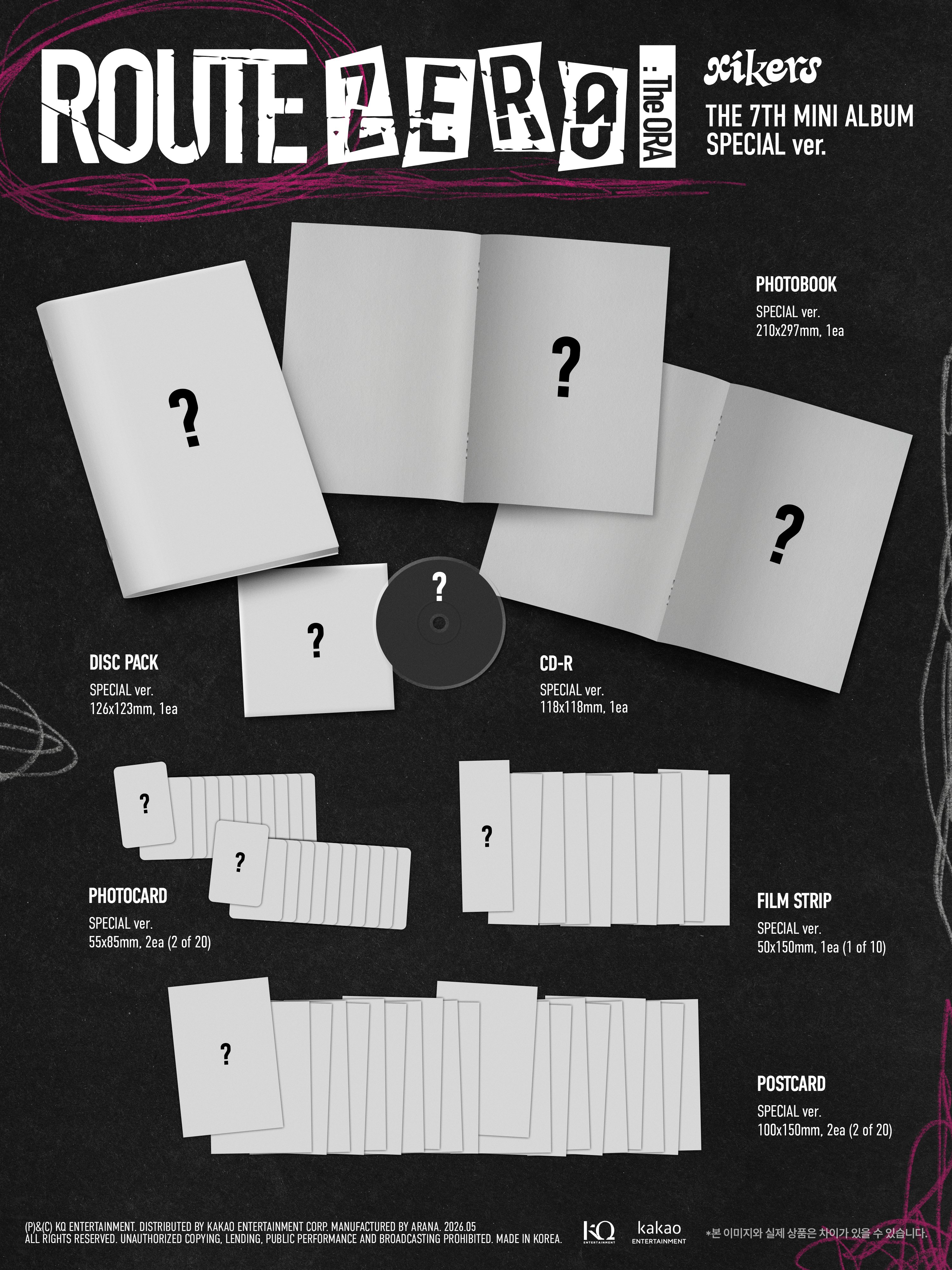 xikers - THE 7TH MINI ALBUM [ROUTE ZERO : The ORA] (Special  Ver.)
