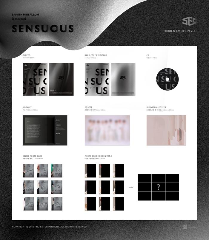 SF9 - 5th Mini [SENSUOUS] HIDDEN EMOTION VER