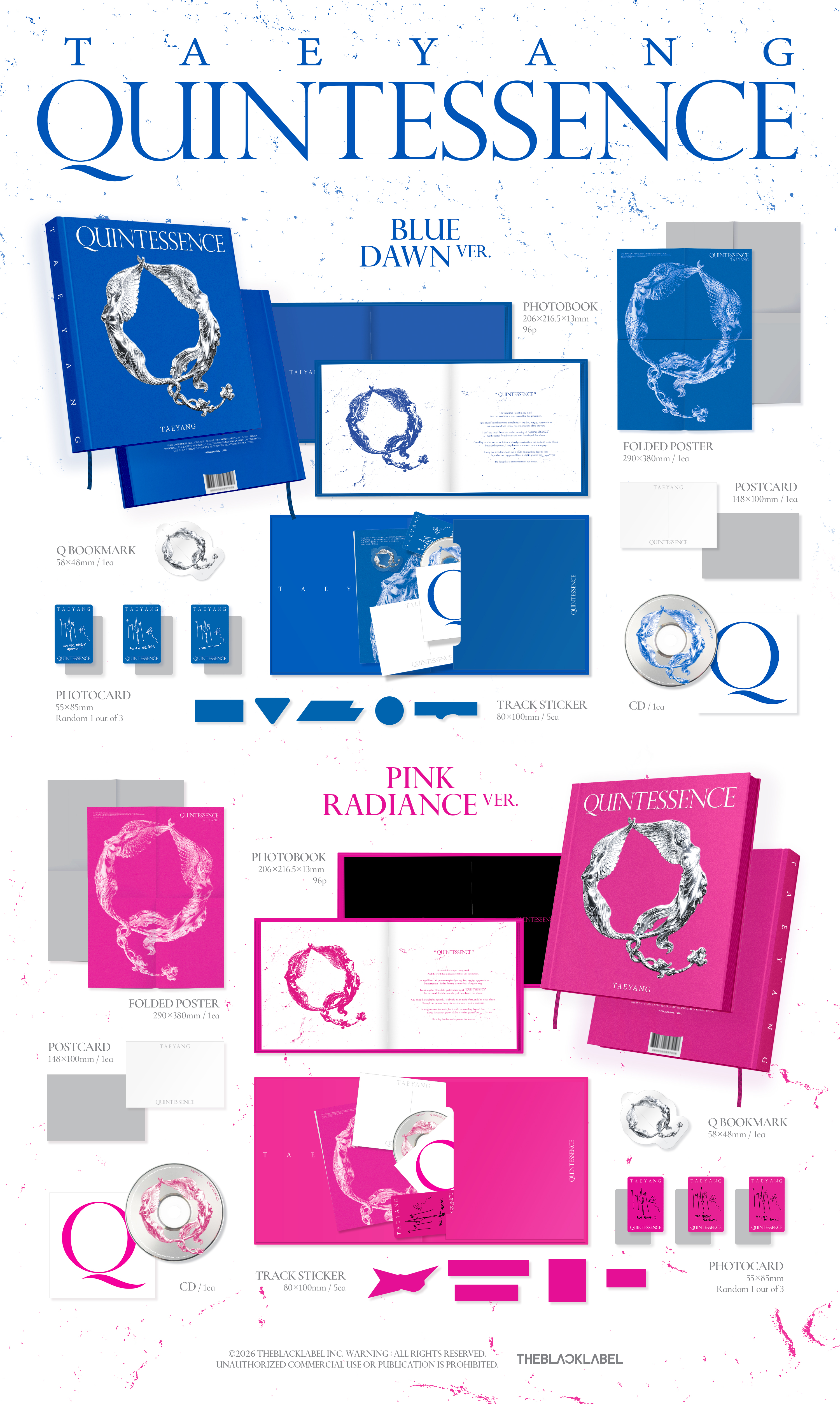 TAEYANG - ​QUINTESSENCE (BLUE DAWN Ver./ PINK RADIANCE Ver.) (Random Ver.)