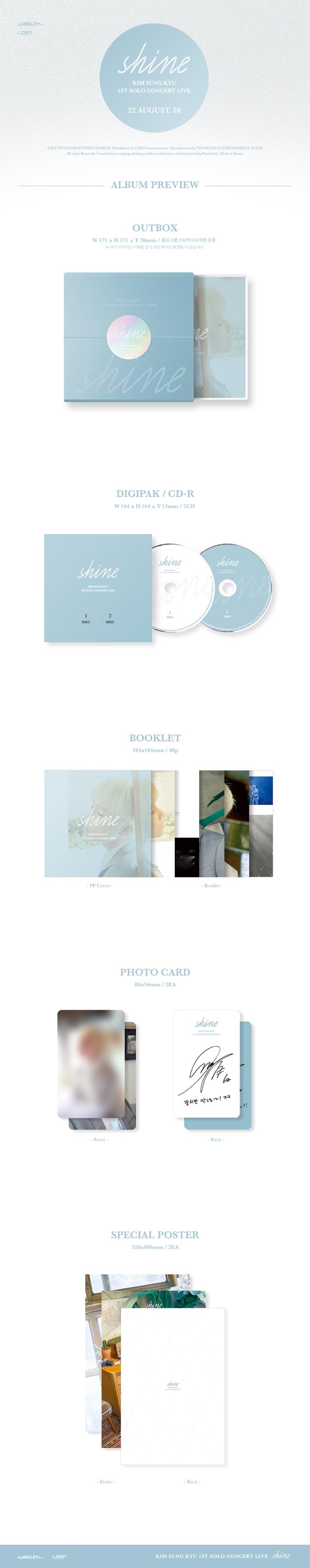 KIM SUNG KYU - 1ST SOLO CONCERT LIVE [Shine]