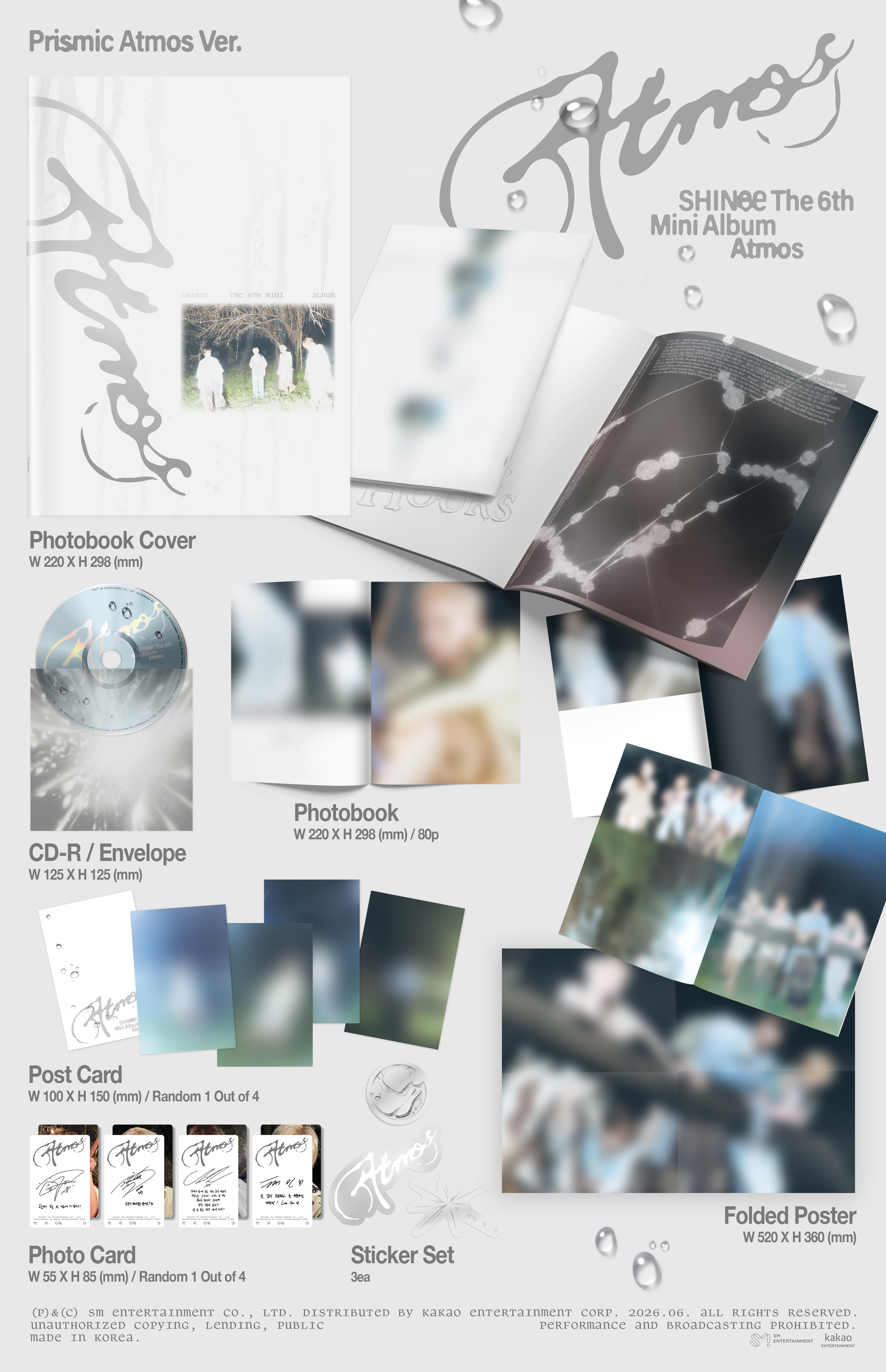 SHINee - 6TH MINI ALBUM [Atmos] (PrIsmIc Atmos Ver.)