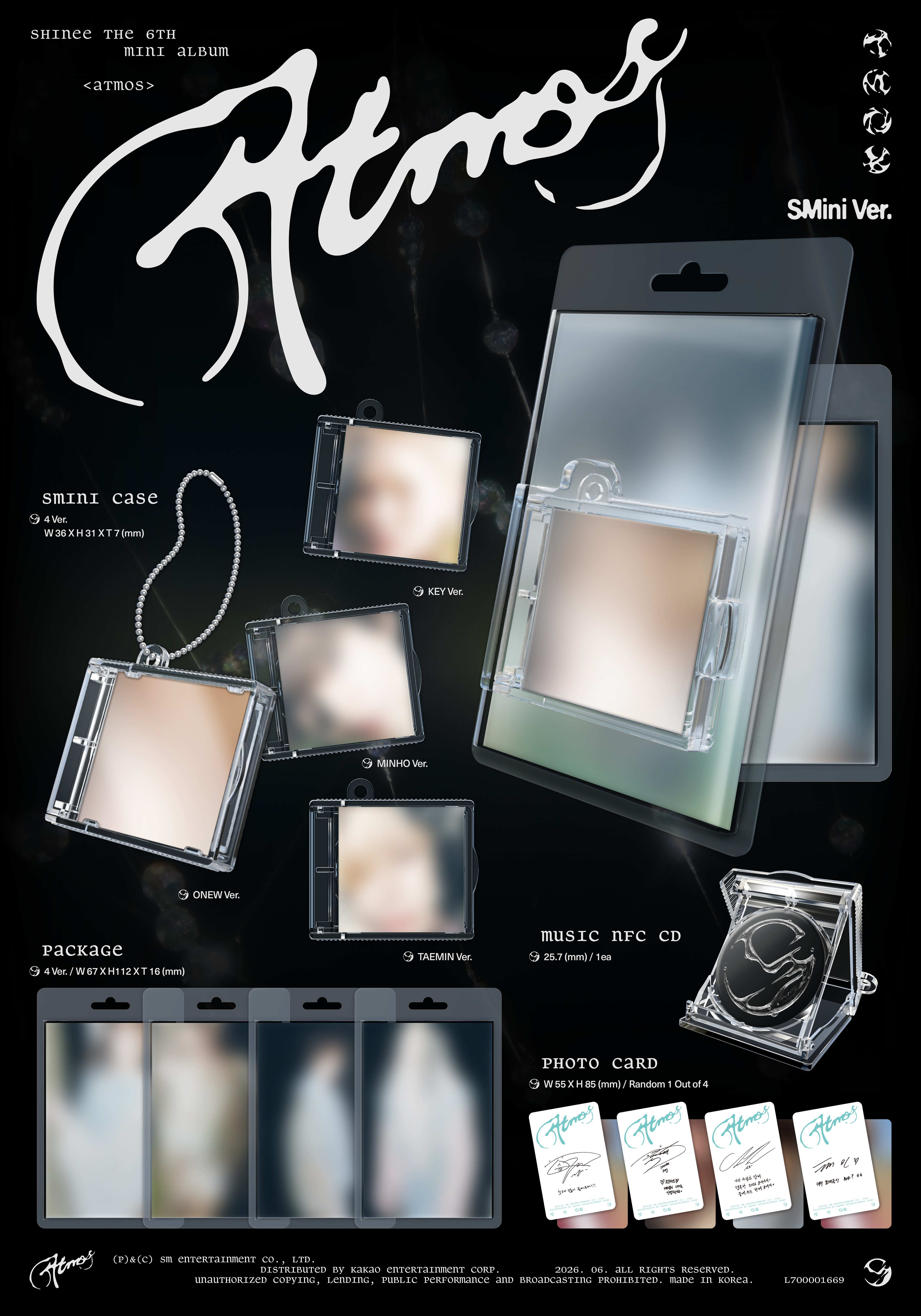 SHINee - 6TH MINI ALBUM [Atmos] (SMInI Ver.) (Random Ver.)