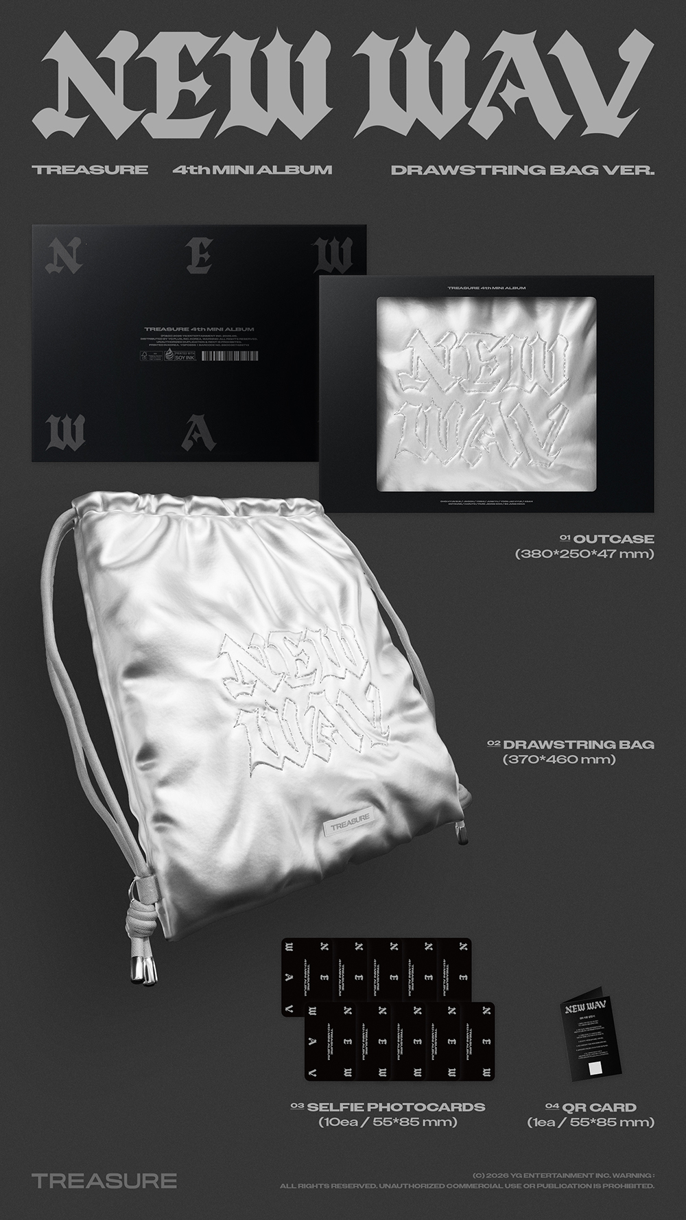 TREASURE - 4th MINI ALBUM [NEW WAV] (DRAWSTRING BAG VER.) (Limited Edition)