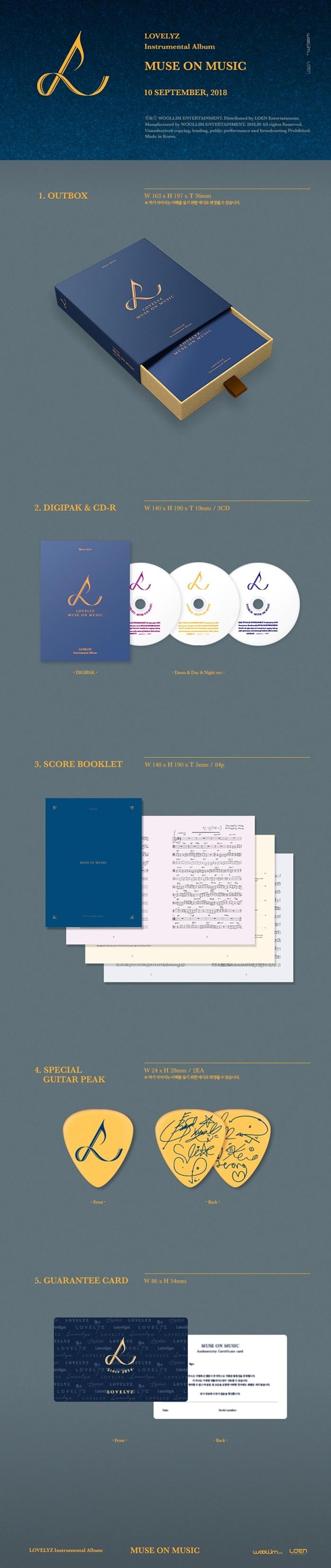 Lovelyz - Instrumental Album [Muse on Music] (Limit Edition)
