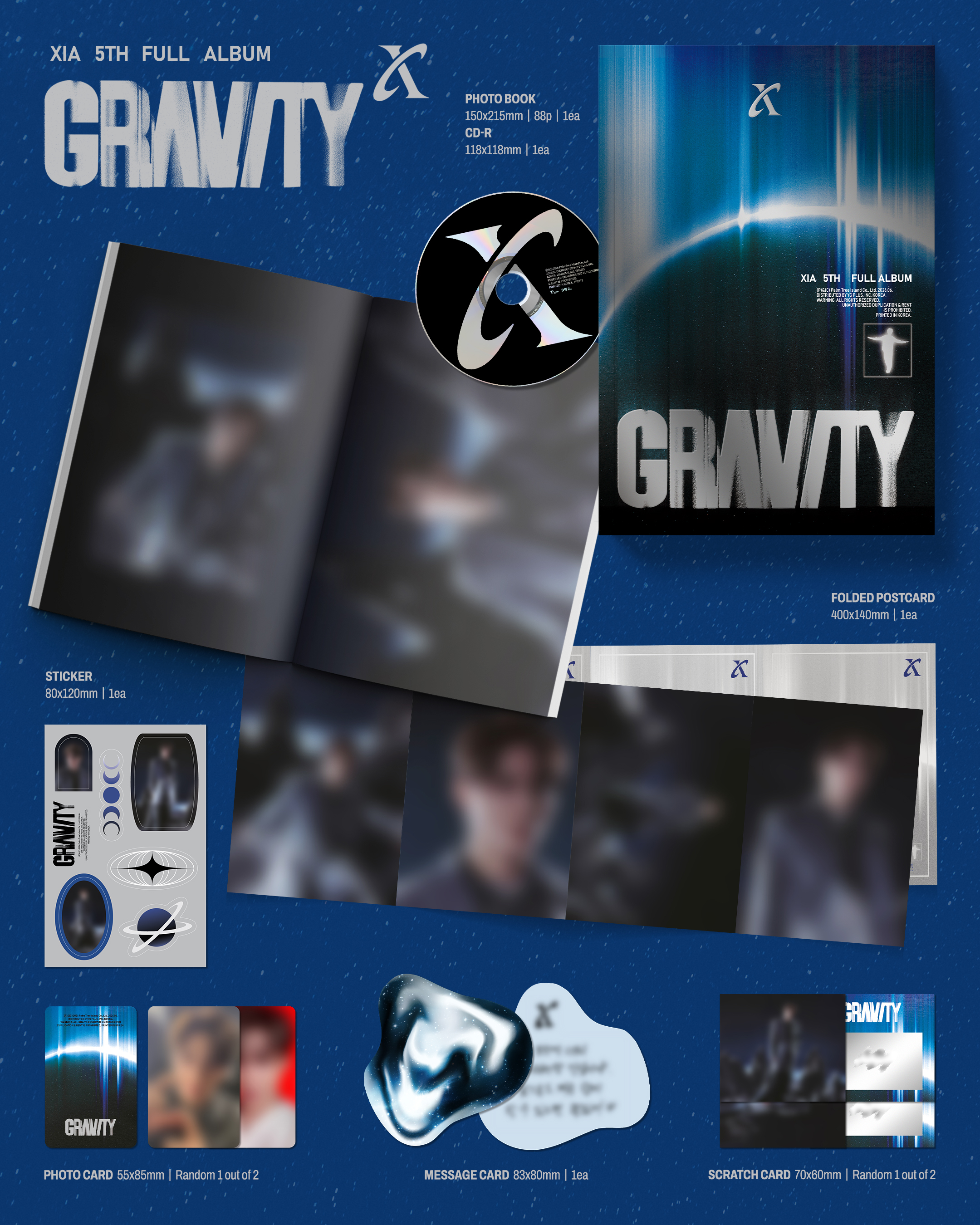XIA - 5th FULL ALBUM [GRAVITY] Cosmic Ver.