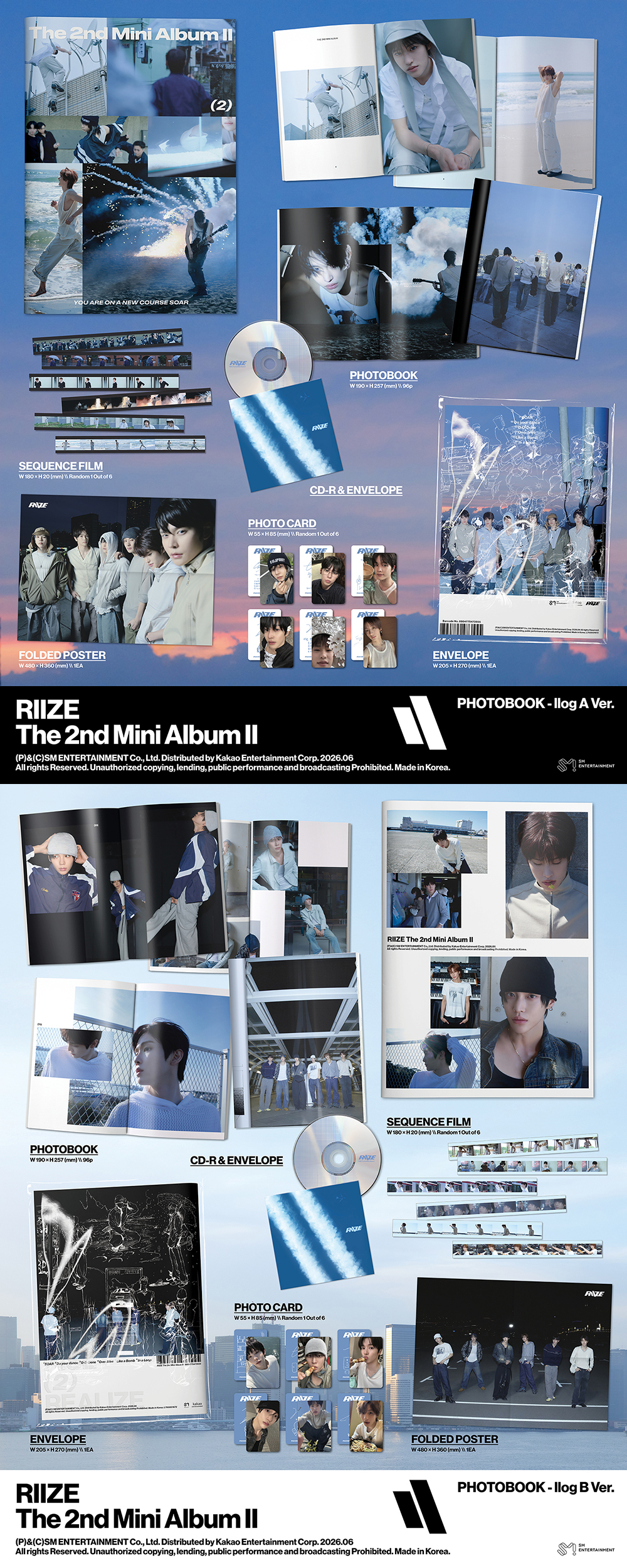 RIIZE - 2ND MINI ALBUM [II] (Photobook Ver.) (Random Ver.)