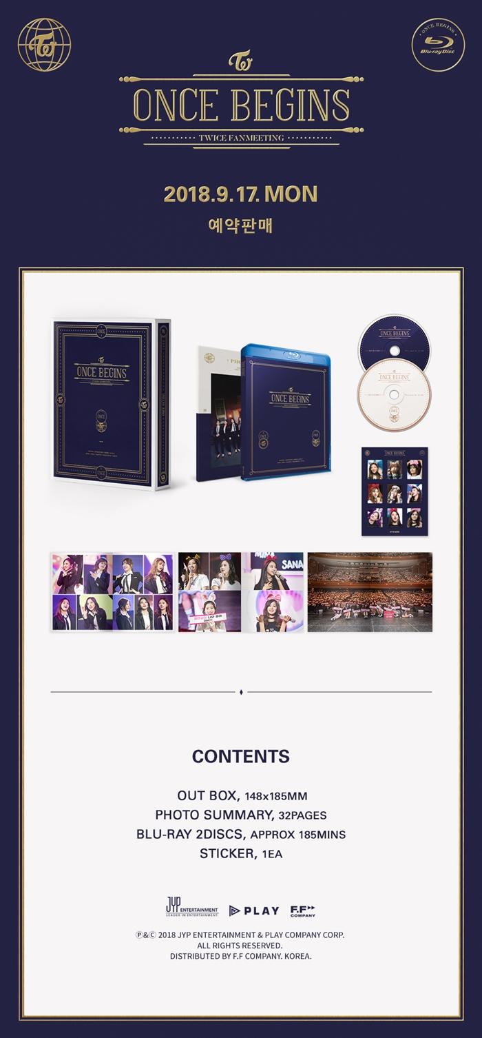 TWICE - Fanmeeting [ONCE BEGINS] Blu-Ray (2 DISC)
