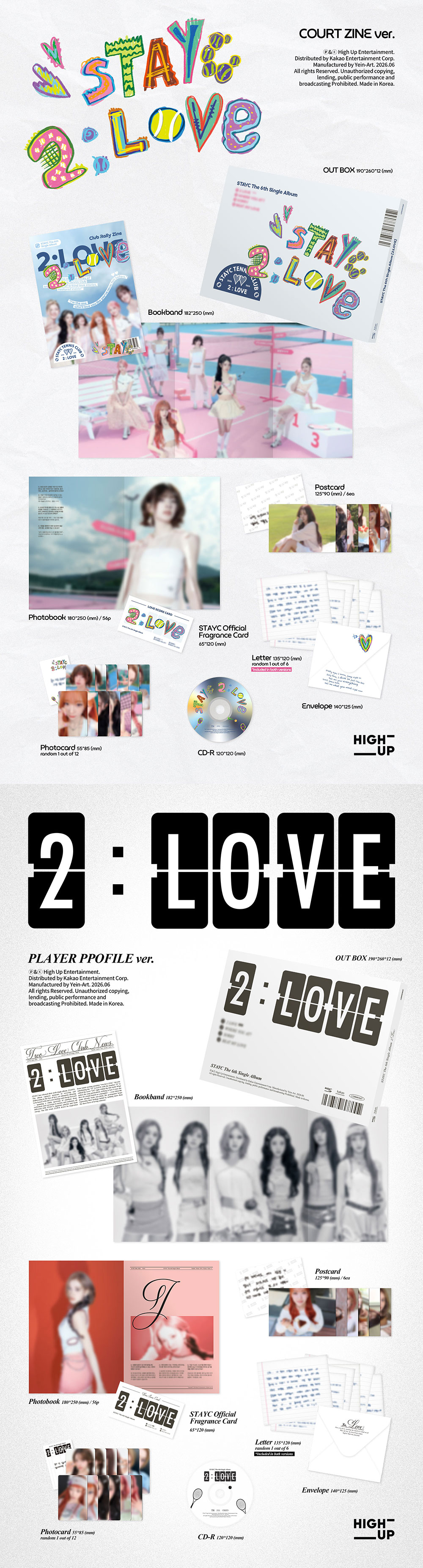 STAYC - The 6th Single Album [2:LOVE] (COURT ZINE ver. / PLAYER PROFILE ver.) (Random Ver.)