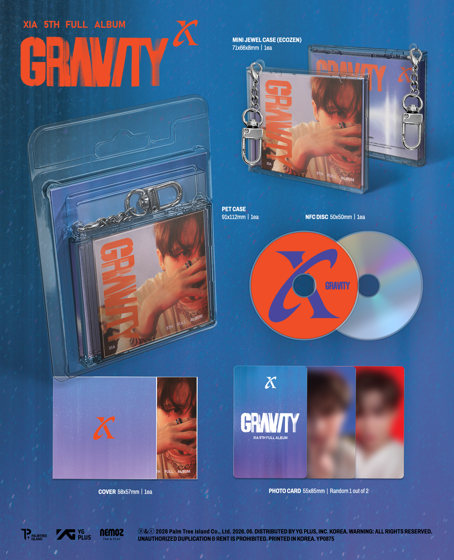 XIA - 5th FULL ALBUM [GRAVITY] KEYRING Ver. (Limited Edition)