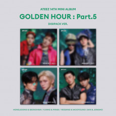 ATEEZ - 14th Mini [GOLDEN HOUR : Part.5] (DIGIPACK VER.) (Random Ver.) + Random Photocard (HELLOLIVE)
