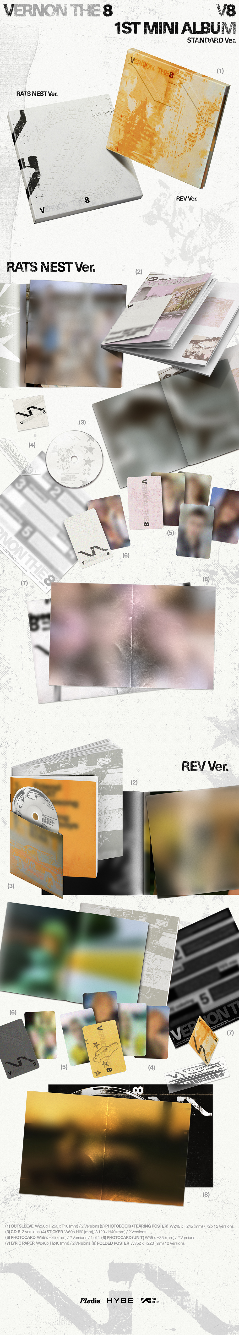 [FAN PARTY] V8 (SEVENTEEN) - 1st Mini Album 'V8' (Set) + Weverse Gift (WS)