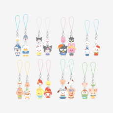 Stray Kids - MINI FIGURE COUPLE KEYRING - SKZOO X SANRIO CHARACTERS (BbokAri X MY MELODY)