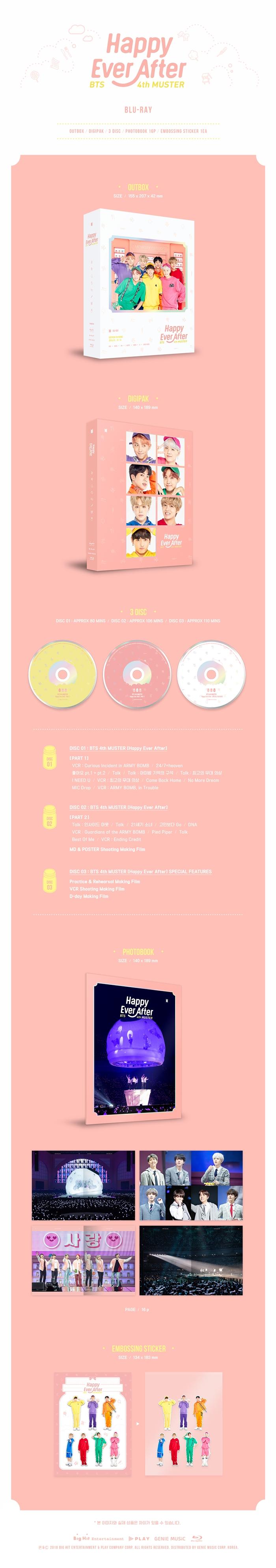 BTS - 4th MUSTER [Happy Ever After] Blu-ray