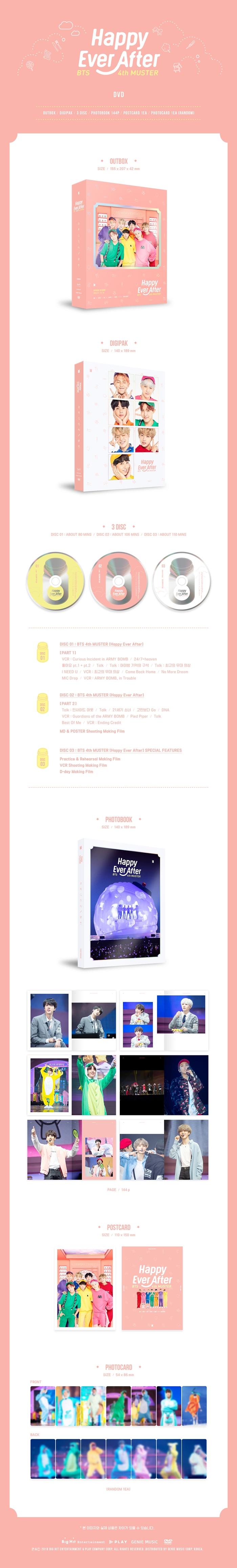 BTS - 4th MUSTER [Happy Ever After] DVD