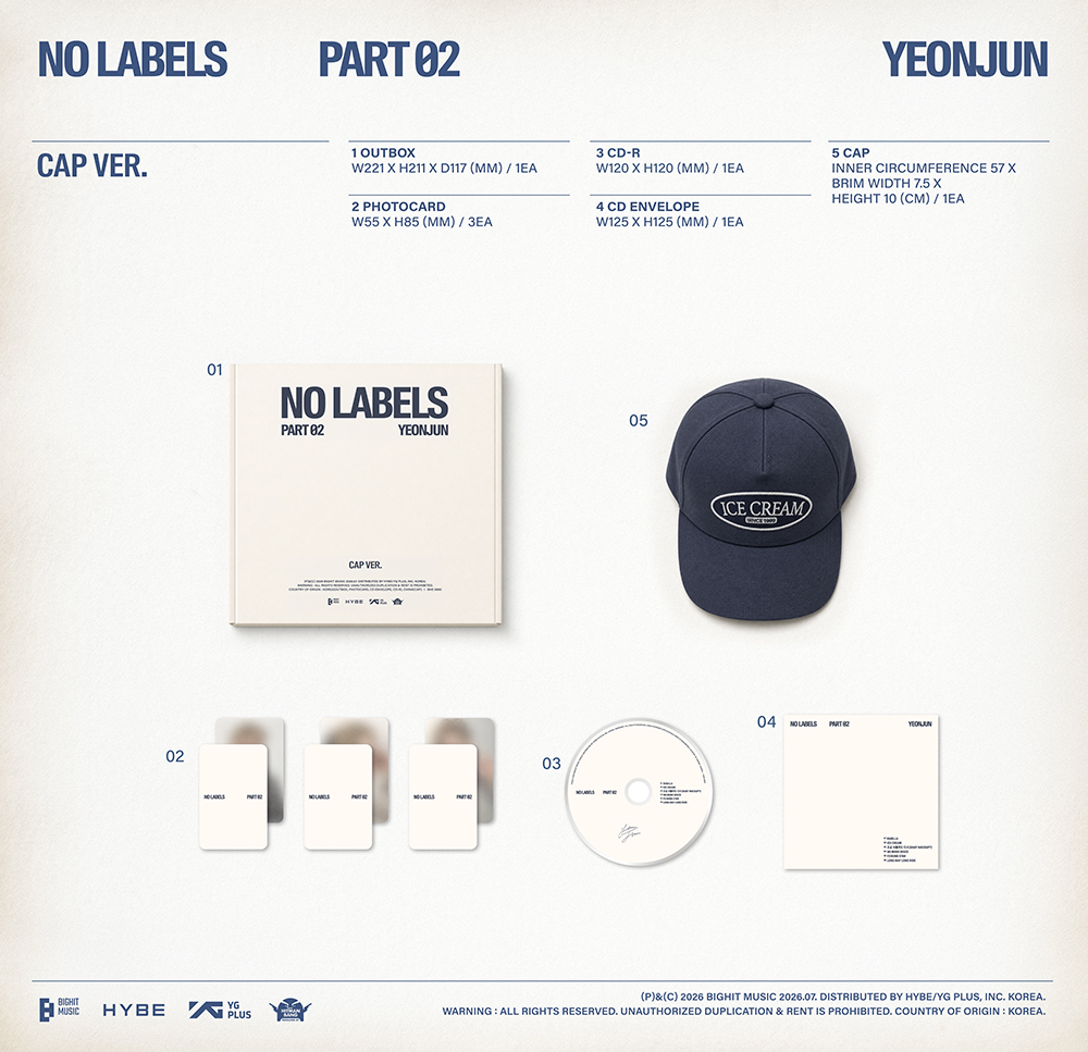 YEONJUN (TXT) - 2nd Mini Album [NO LABELS: PART 02] (Cap Ver.)