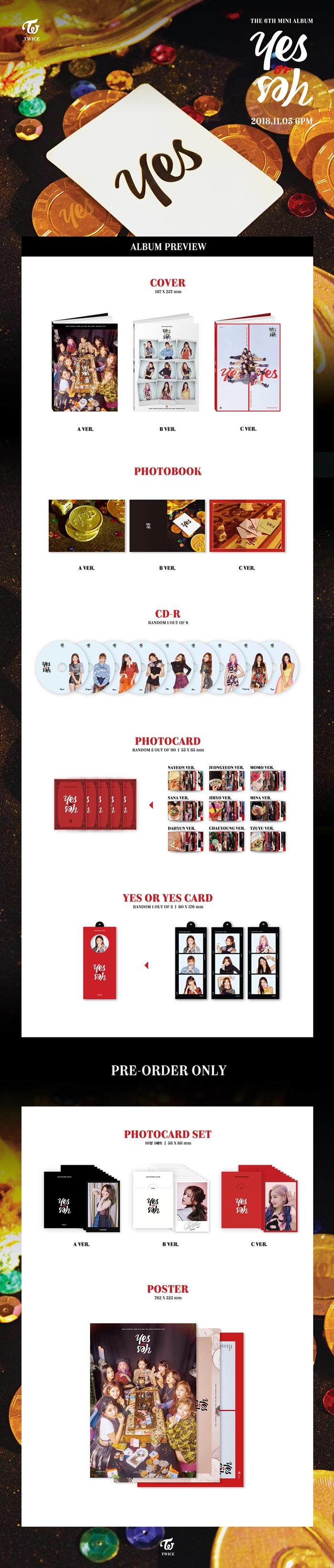 TWICE - 6th Mini [YES or YES] Random ver.