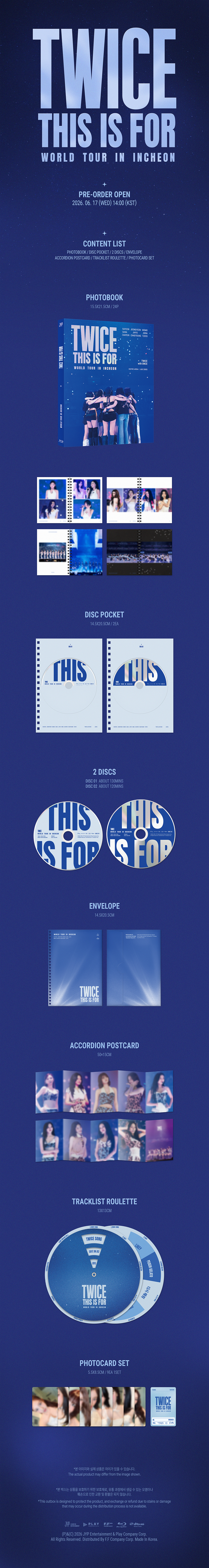 TWICE - [THIS IS FOR] WORLD TOUR IN INCHEON Blu-ray + ORIGINAL TICKET