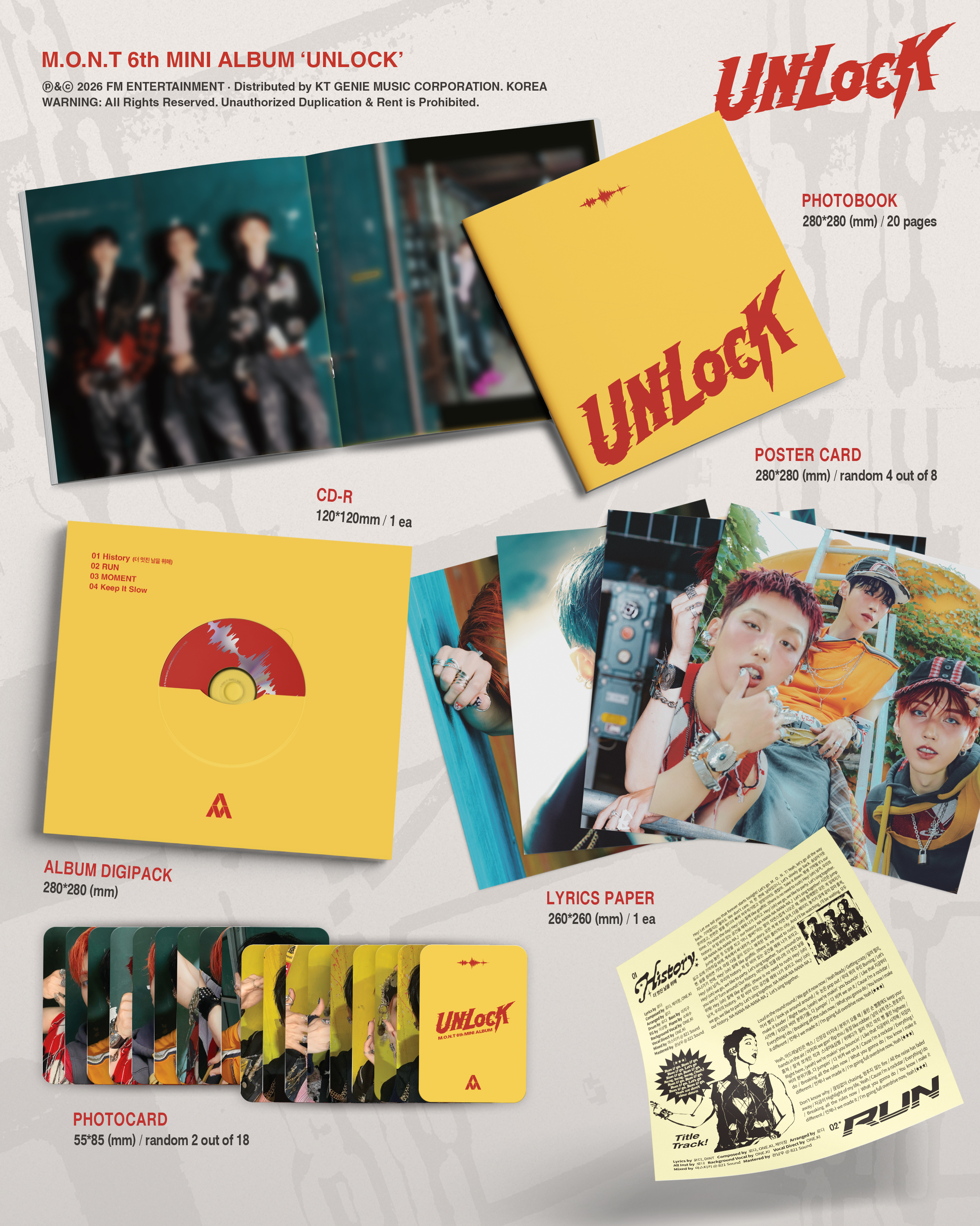 M.O.N.T - 6TH EP ALBUM [UNLOCK]