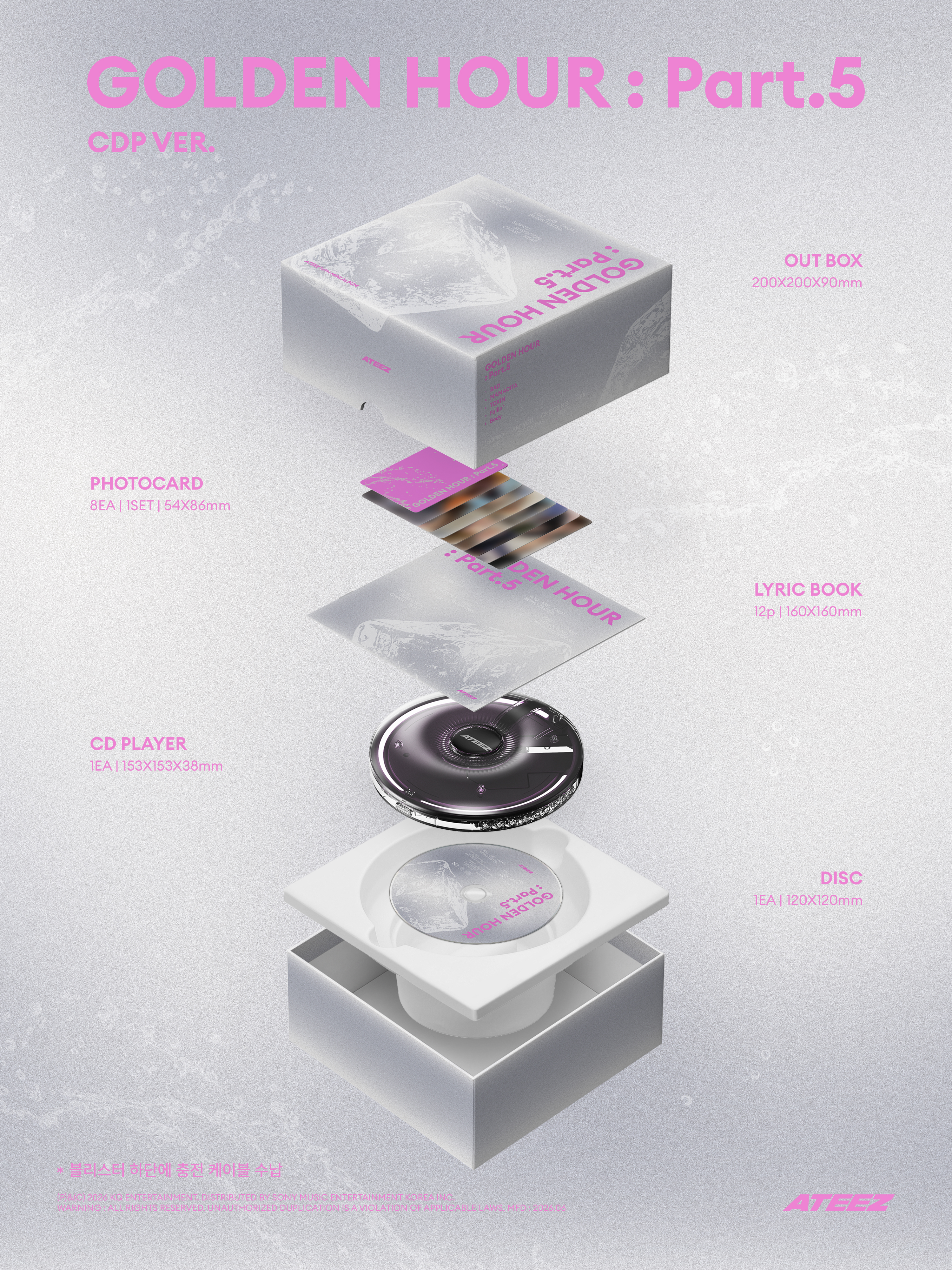ATEEZ - 14TH MINI ALBUM [GOLDEN HOUR : Part.5] (CDP VER.)