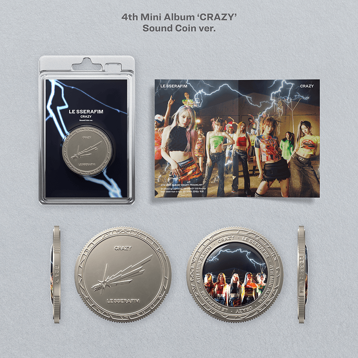 LE SSERAFIM - 4th Mini Album 'CRAZY' (Sound Coin ver.)