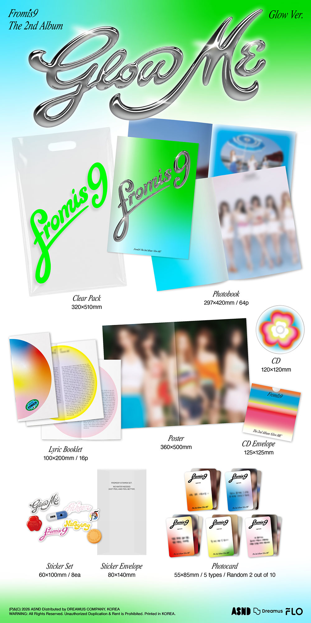 fromis_9 - 2nd Album 'Glow Me' (Glow Ver.)