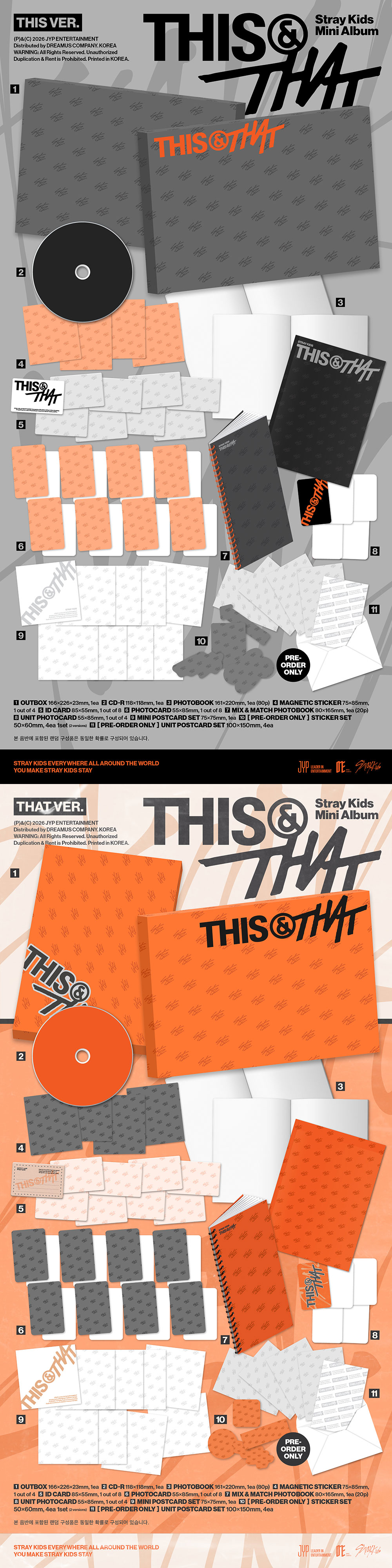 Stray Kids - 10th Mini Album [THIS & THAT] (THIS VER., THAT VER.) (Random Ver.)