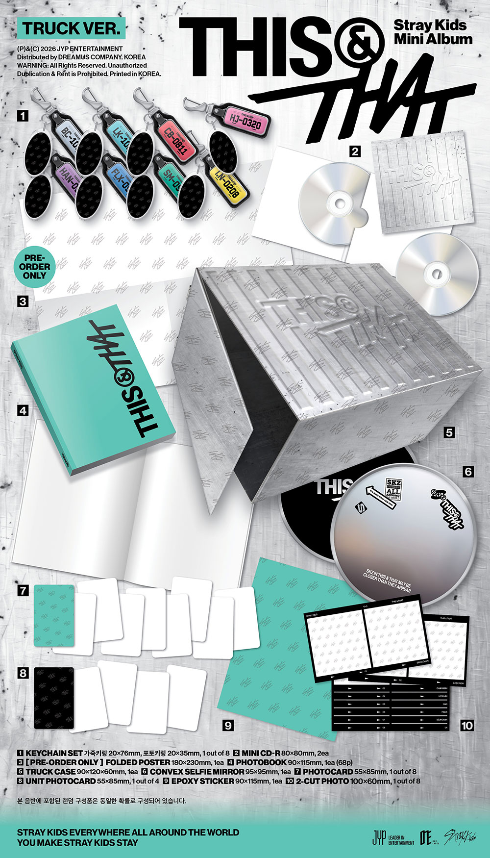 Stray Kids - [THIS & THAT] (TRUCK ver.)+ Photocard(BDM)