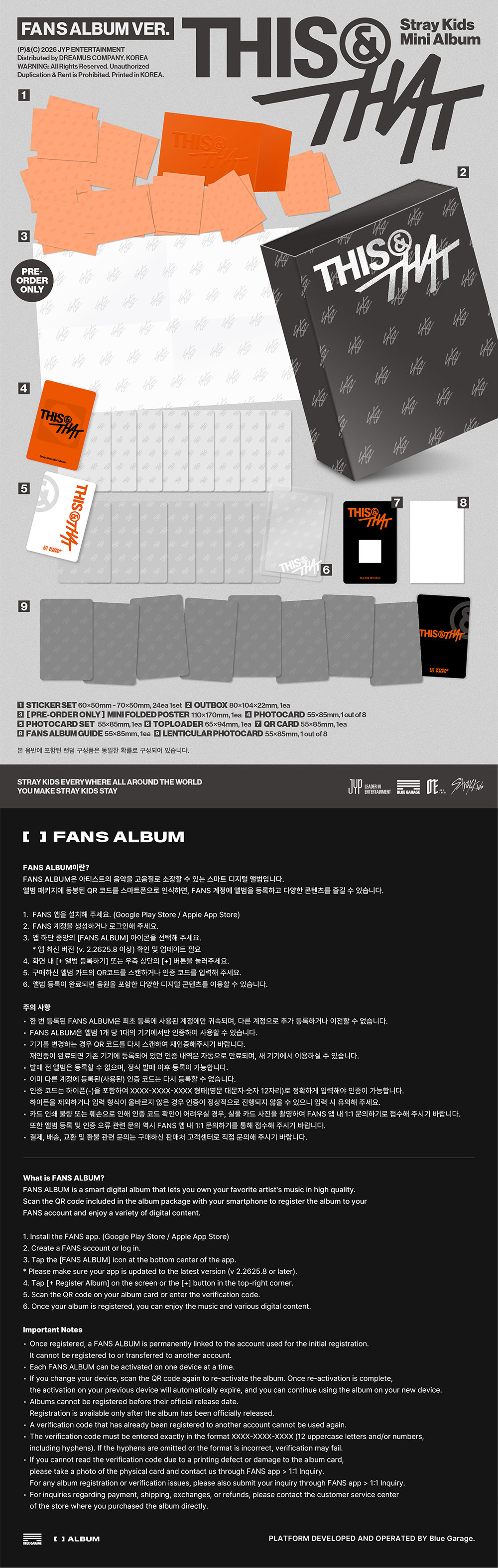 Stray Kids - [THIS & THAT] (FANS ALBUM VER.) + Photocard (FANS SHOP)