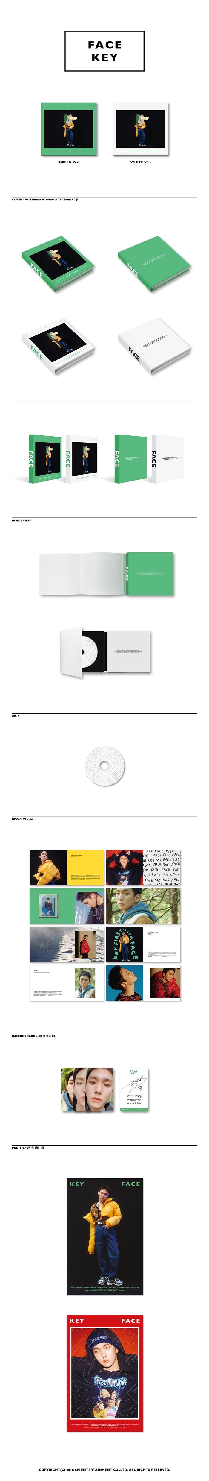 (SHNee) KEY - Vol.1 [FACE] Random ver.