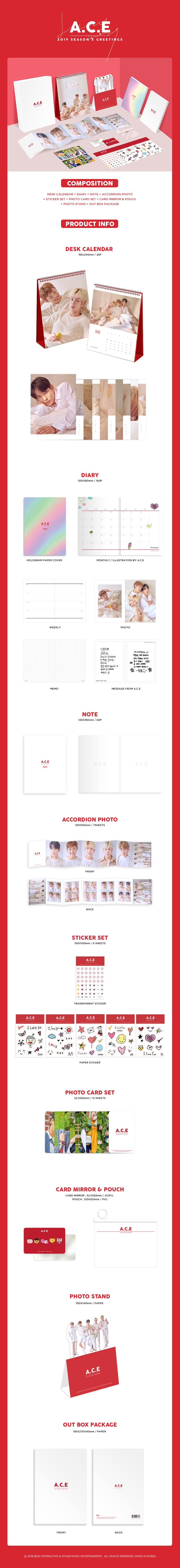 A.C.E - 2019 SEASON GREETINGS