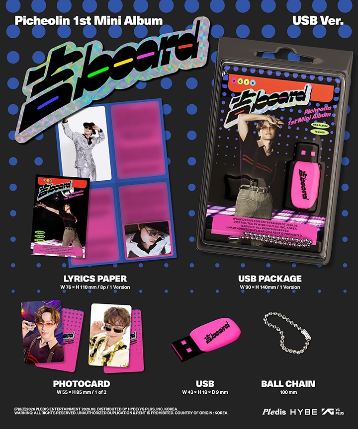 [FAN PARTY] SEVENTEEN - Picheolin 1st Mini Album '吉BOARD' (USB Ver.) + Weverse Gift (WS)