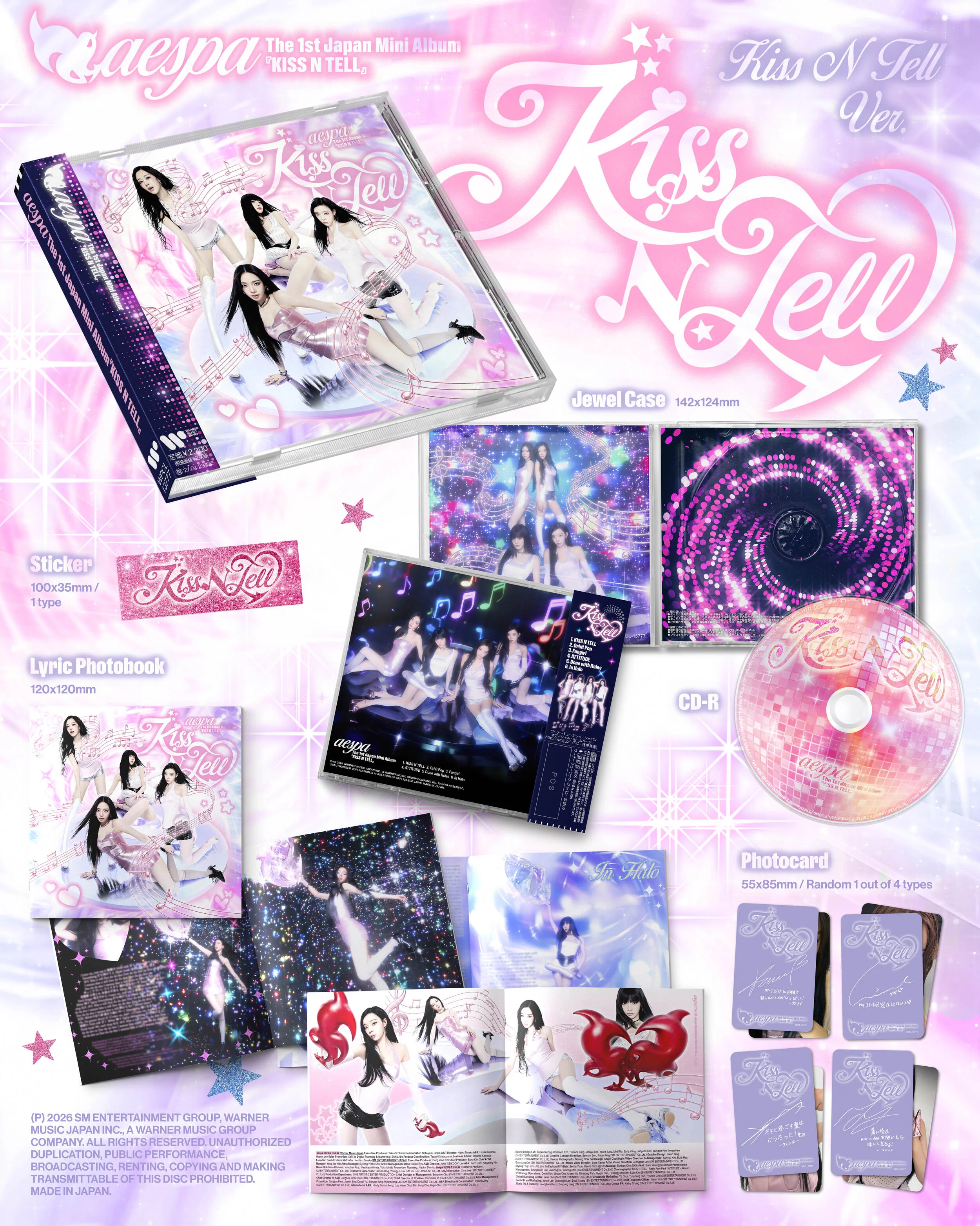 aespa - THE 1ST JAPAN MINI ALBUM [Kiss N Tell] (KISS N TELL Ver.)