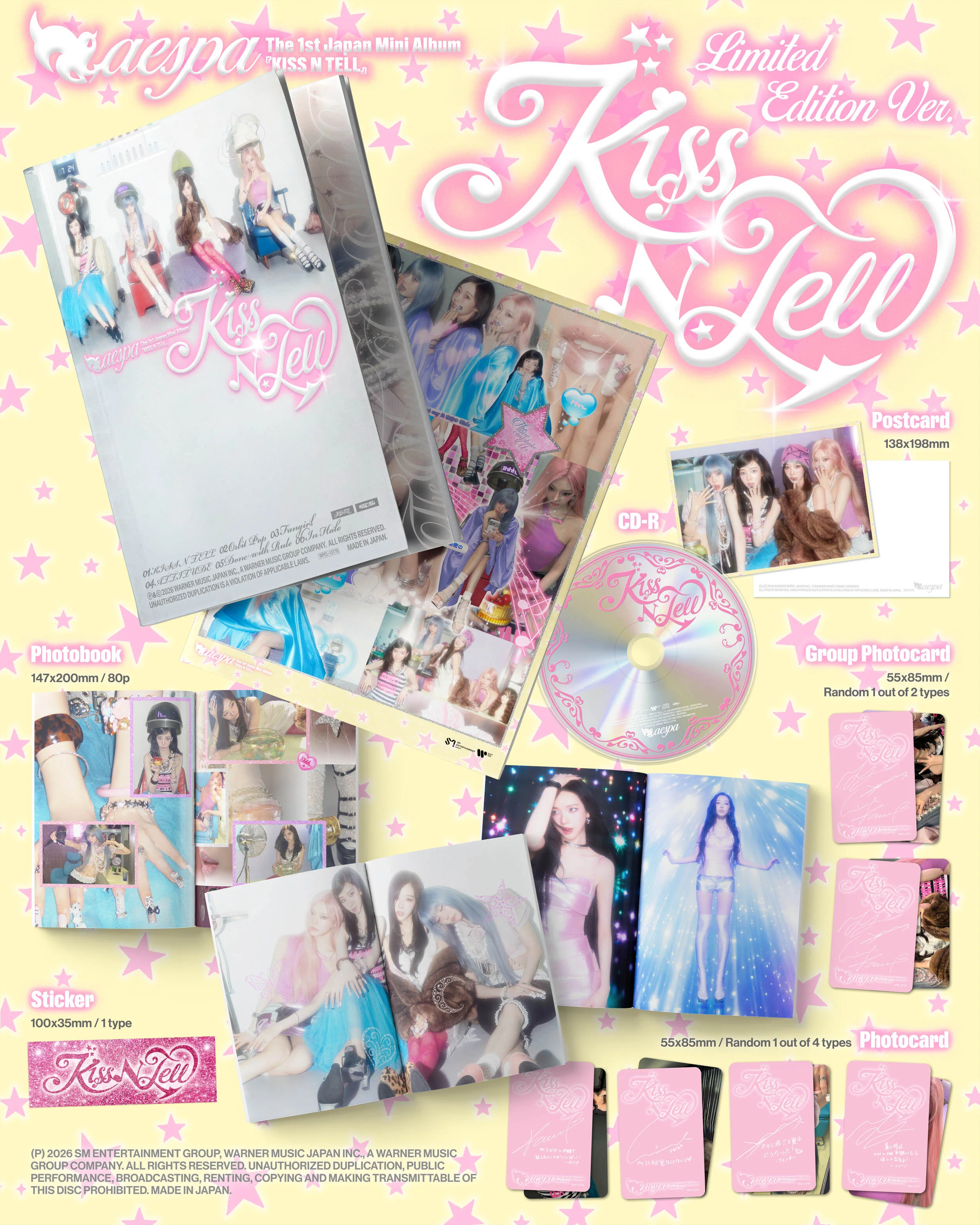 aespa - THE 1ST JAPAN MINI ALBUM [Kiss N Tell] (Limited Edition Ver.)