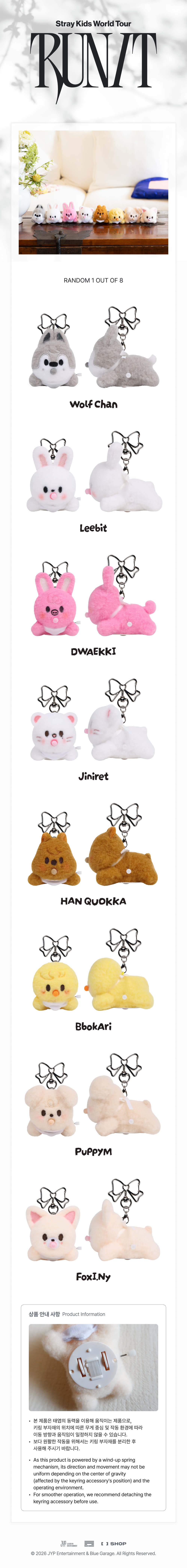 Stray Kids - SKZOO SECRET WIND-UP PLUSH - RUN IT (RANDOM)