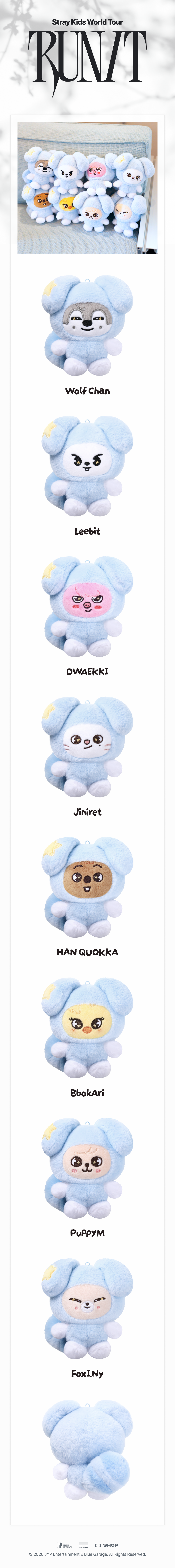 Stray Kids - SKZOO PLUSH in TASY - RUN IT (Wolf Chan)
