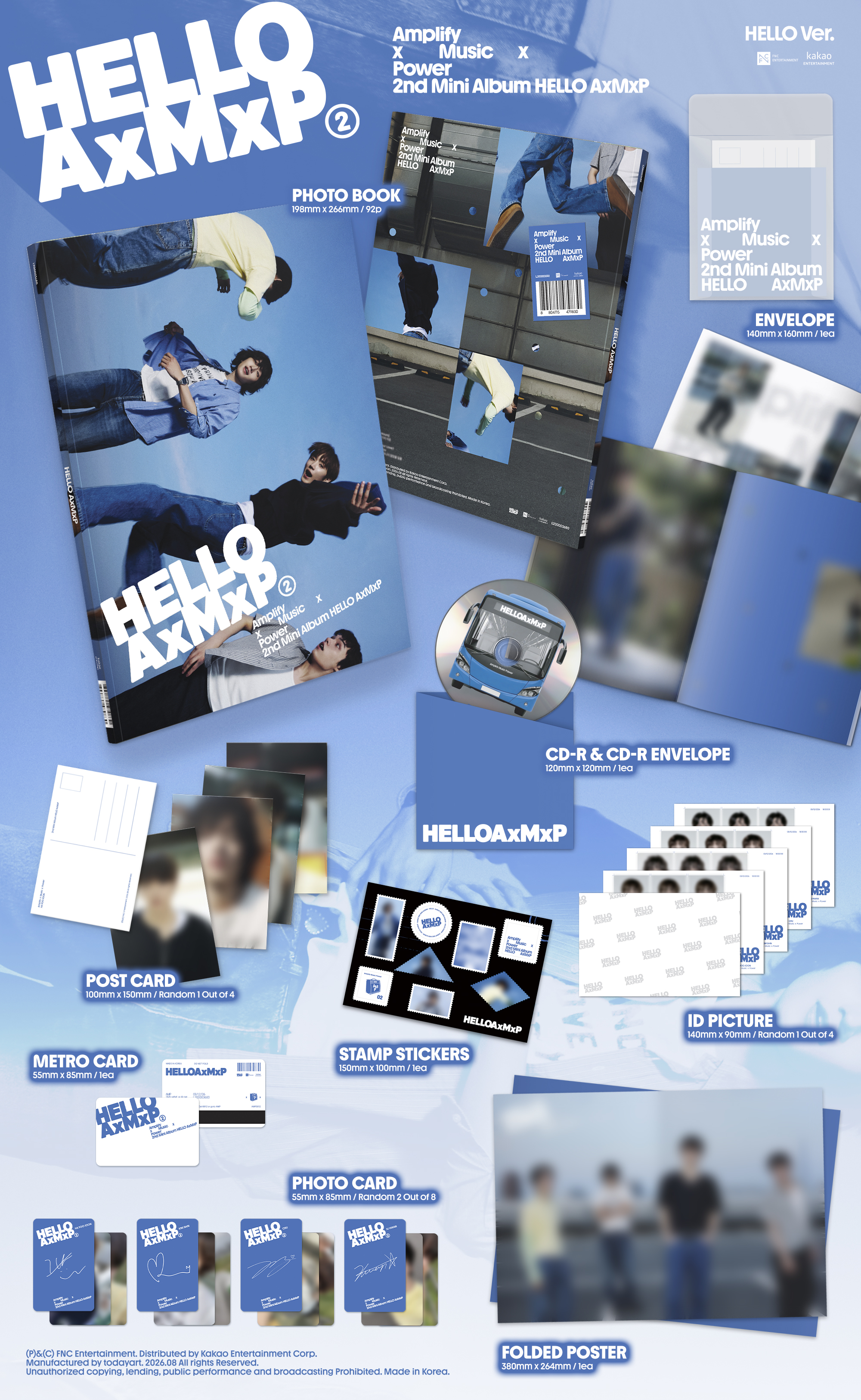 AxMxP - 2nd Mini Album [HELLO AxMxP] (HELLO Ver.)