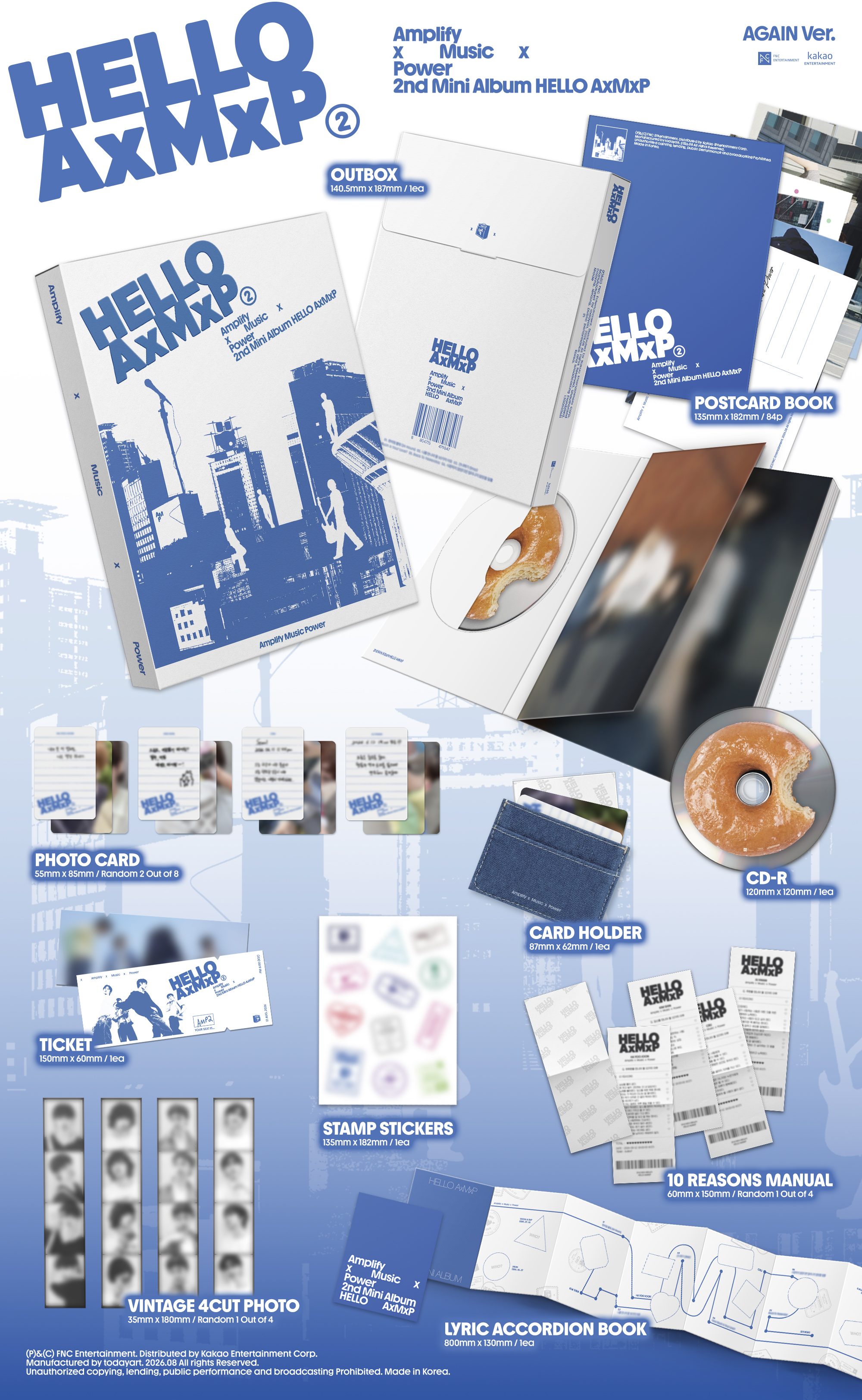 AxMxP - 2nd Mini Album [HELLO AxMxP] (AGAIN Ver.)
